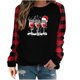 thumbnail image 1 of Pntutb Blusa de manga larga suelta con cuello redondo para mujer con estampado de Halloween Pntutb Pntutb-988, 1 of 7