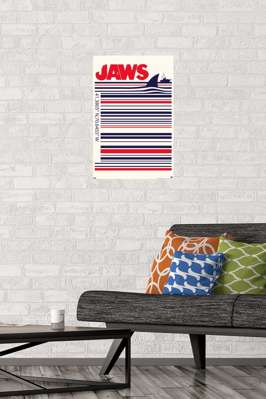 Jaws - Barcode Wall Poster, 14.725" x 22.375"