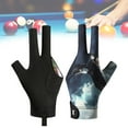 thumbnail image 4 of BLEEUS Left Hand Billiard Glove 3 Finger Snooker Cue Sport Glove Billiard Pool Glove(c) Sporting Supplies (C), 4 of 10