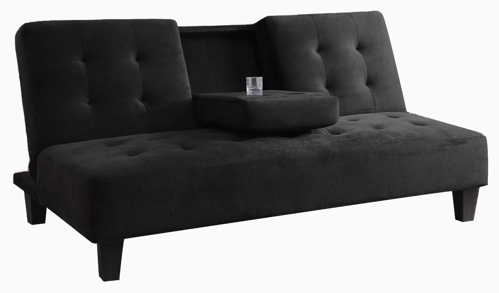 walmart futon sofa bed mainstay 100 sales