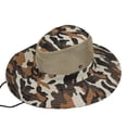 thumbnail image 2 of Cheers.US Outdoor Summer Wide Brim Boonie Hat Military Camo Sun Cap for Men or Women, 2 of 7