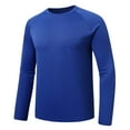 thumbnail image 3 of Youthup Men's Casual Loose Fit Solid Color Long Sleeve T-Shirt for Youth, Summer Sporty Basic Tee, 3 of 7