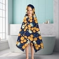 thumbnail image 6 of Happy Halloween Pumpkin Pattern Hooded Bath Towel，50"x30" for Ages 3 To 12 Kids, Quick Dry Lightweight Soft Microfiber Hood Beach Towel Cover Up for Kids, 6 of 7