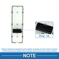 thumbnail image 4 of Interruptor de ventana eléctrica Unique Bargains para el lado del conductor delantero izquierdo para Hyundai Elantra 2008-2013 Negro, 4 of 7