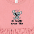 thumbnail image 4 of Inktastic My Gammie Loves Me Granddaughter Bear Girls Baby Dress, 4 of 5