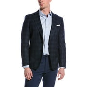 BOSS Hugo Boss mens Slim Fit Wool-Blend Sport Jacket, 44R, Blue