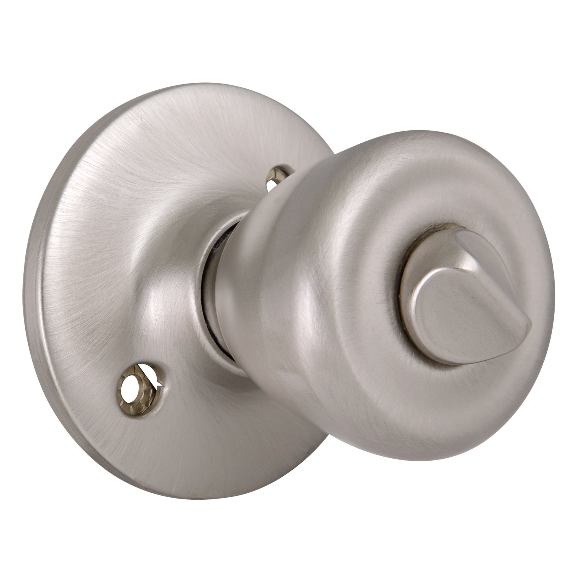Design House WM678190 Tulip Privacy Bed and Bath Door Knob Satin Nickel