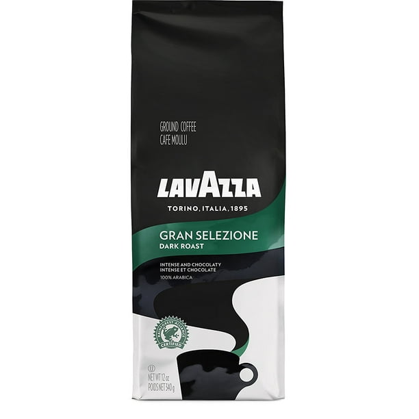 Lavazza Gran Selezione Ground Coffee Blend, Dark Roast, 12Ounce Bag