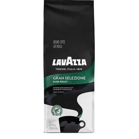 Lavazza Gran Selezione Ground Coffee Blend, Dark Roast, 12-Ounce