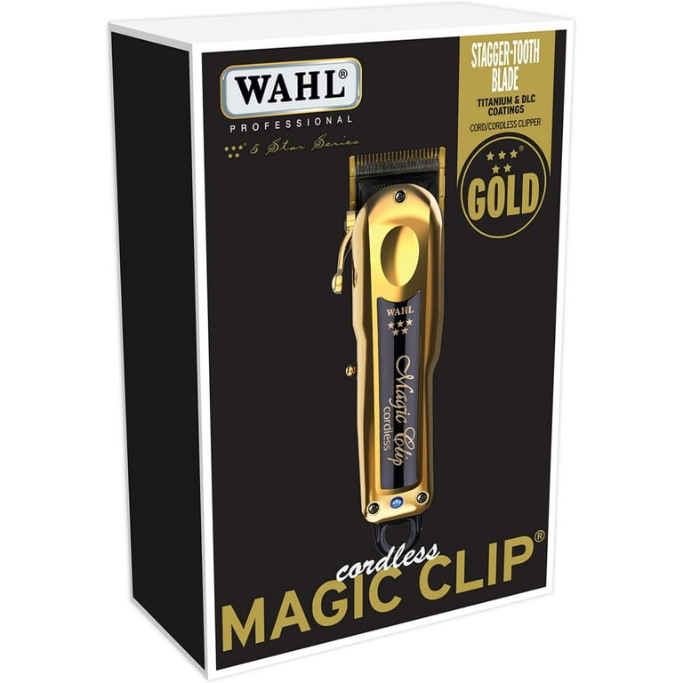 Wahl Professional Barber Combo Gold Set: 5-Star Magic Clip Clipper 8148-700 & Detailer Li 8171-700 - Bed Bath & Beyond - 42580553 - Foto 3
