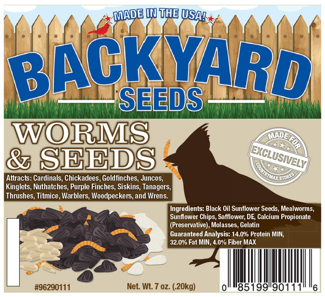 CountryMax Backyard Seeds Worms & Seeds Seed Cakes 7 Ounces (6 Pack)
