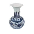 thumbnail image 3 of 13" Chinese Blue and White Porcelain Ball Vase - Oriental Furniture Warehouse, 3 of 4
