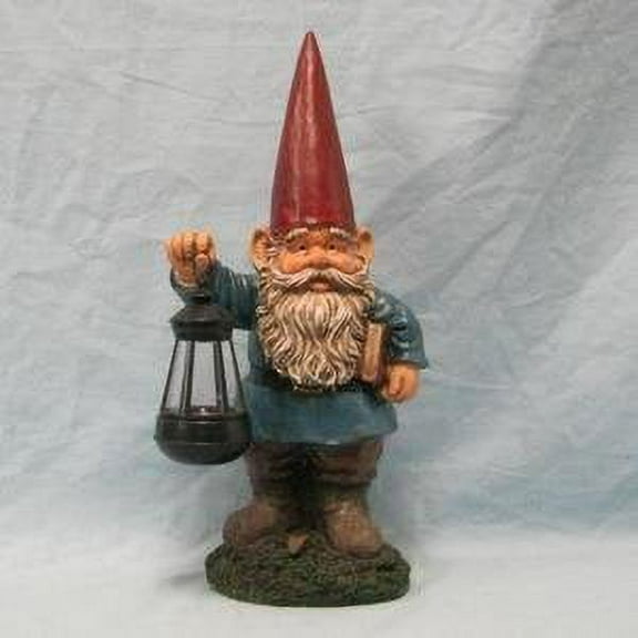 Dispel the Shadows Gnome with Solar Lantern Figurine
