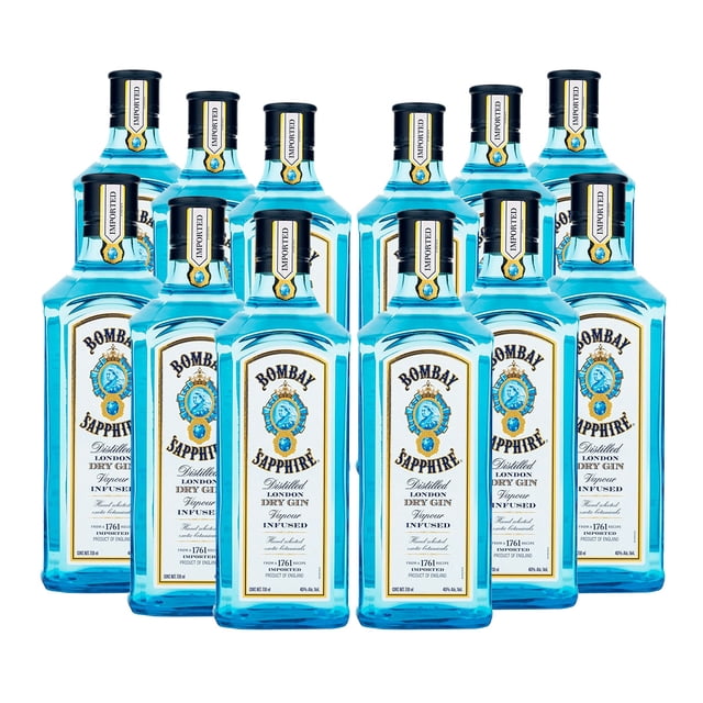 Pack 12 Bombay 750 ml Importado Bacardi Limited Ginebra / Bombay