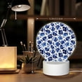 thumbnail image 6 of Daiia Blue Ink Flowers Pattern Acrylic Night Light, LED Touch Light, Bedroom Night Light, Soft Glowing Lamp Perfect Gift for Mother's Day, Birthday, or Christmas, 6 of 9