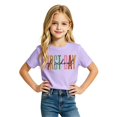 thumbnail image 4 of Girls Youth Graphic Tees With Prints Casual Shirts For Children Stylish Top Back To School Age 2-13, 4 of 4