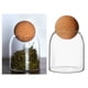 thumbnail image 4 of Botella de vidrio con tapón, recipiente hermético transparente para almacenamiento. 450ml, 4 of 8