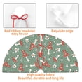 thumbnail image 4 of Rateoe Retro Hippie Groovy Mushroom Print Christmas Tree Skirt 30" for Xmas Holiday New Year Party Circle Tree Mat Ornaments Decoration, 4 of 7