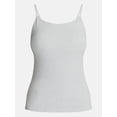 thumbnail image 5 of No Boundaries Cropped Cami Top with Shelf Bra, Women's XXS-XXL, 5 of 5