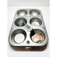 thumbnail image 2 of Cooking Concepts Toaster Oven 6-cup Size Metal Muffin / Cupcake Pan, 1 lb, 2 of 2