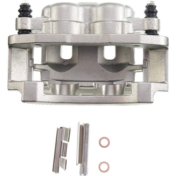 A-Premium Disc Brake Caliper Assembly with Bracket Compatible with Ford E-250 (Econoline) E-350 (Econoline/Club Wagon/Super Duty) 1999-2007 Rear Left Driver Side