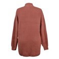 thumbnail image 4 of Vedolay Womens Sweaters Long Sleeve Knit Open Front Fall Sweater Outwear Red,L, 4 of 5