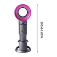 thumbnail image 3 of Portable Bladeless Handheld Fan, Rechargeable 2000mAh Battery Operated Fan with 3 Speed Settings, Personal Mini Desk Fan with Base for Home Office Travel, USB Charging Small Cooling Fan, 3 of 7