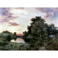 thumbnail image 2 of Moran, Thomas 18x15 Gold Ornate Wood Framed with Double Matting Museum Art Print Titled - Sunset, 2 of 4