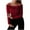 Wine, variant on HAiming Women Long Sleeve off Shoulder Tops Solid Color Lace Patchwork Slim Ribbed Knit Shirts Casual Pullover Blouse