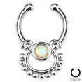 thumbnail image 2 of Septum Hanger Micro Size w/Opalite Stone - Nose & Cartilage Fitment, 2 of 2