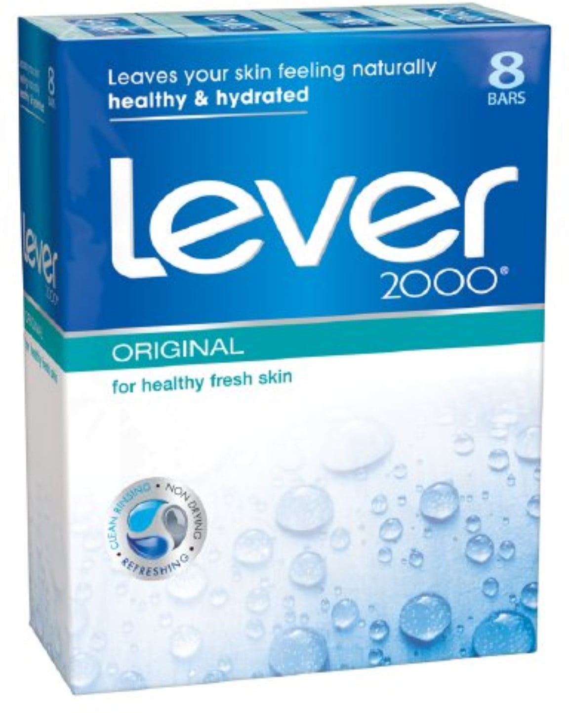 Lever 2000 Bar Soap, Original, 4 oz bars, 8 ea (Pack of 3)