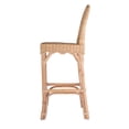 thumbnail image 5 of Butler Specialty Company Flora Rattan 30" Scalloped Edge Bar Stool - Natural, 5 of 8