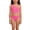 Pink, variant on Girls Two Piece Swimsuit Solid Color Tankini Bikini Summer Beach Play Swimwear