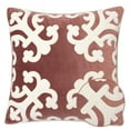thumbnail image 2 of Homey Cozy Paisley 20" Square Velvet Decorative Throw Pillow in Blush Pink, 2 of 4