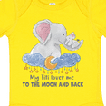 thumbnail image 4 of Inktastic My Titi Loves Me to the Moon and Back Elephant Family Boys or Girls Baby Bodysuit, 4 of 5
