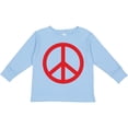thumbnail image 3 of Inktastic Fun Red Peace Sign Boys or Girls Long Sleeve Toddler T-Shirt, 3 of 5