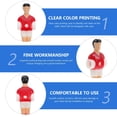 thumbnail image 3 of LEEYNEER 10 Pcs Football Machine Player Toys Foosball Soccer Game Kids Replacement Table Plastic Players Child, 3 of 6