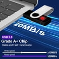 thumbnail image 4 of YUOY USB 2.0 Flash Drive Swivel USB-A & Type-C, 16GB Thumb Drive Wide Compatibility for Smartphones, Tablets, Laptops & More, 5  Pack Memory Stick, 4 of 7