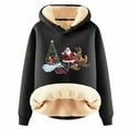 thumbnail image 1 of WILLBEST Sudadera para Mujer Womens Casual Plus Velvet Christmas Series Printed Long Sleeve Hooded Sweatshirt X-Grande, 1 of 4