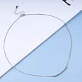 thumbnail image 3 of Boho Bent Bar Pendant Necklace Tube Bar Necklace Silver Round Tube Necklace Curved Bar Necklace Minimalist Choker Necklace Jewelry for Women, 3 of 7