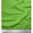 thumbnail image 1 of Soimoi Crepe Silk Fabric Dot & Heart Printed Craft Fabric by The Yard 42 Inch Wide, 1 of 1