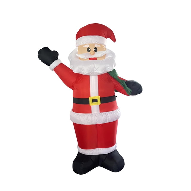 Inflatable Santa Toys 180cm Santa Polyester Decor Doll for Christmas kusrkot Papá Noel inflable