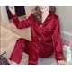 thumbnail image 1 of Pijama de dama de honor para mujer, ropa de dormir de seda, satén personalizado, fiesta nupcial, Tops y pantalones, 2 piezas, 1 of 4