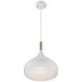 thumbnail image 6 of Possini Euro Design Felton White Pendant Light 13" Wide Mid Century Modern Rounded Shade for Dining Room House Foyer Kitchen Island Entryway Bedroom, 6 of 9