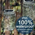 thumbnail image 5 of Epicgadget Outdoor Hanging Solar Lights (Mason Jars Included), Waterproof Solar Lanterns with 20LED Bright Multicolor String Light for Garden Yard Patio Party Wedding Christmas Decoration (4 Pieces), 5 of 7
