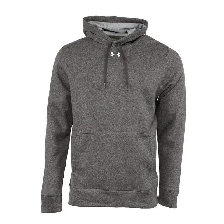 Under Armour Men s UA Hustle Pullover Fleece Hoodie Style 1300123 Charcoal White XL Walmart