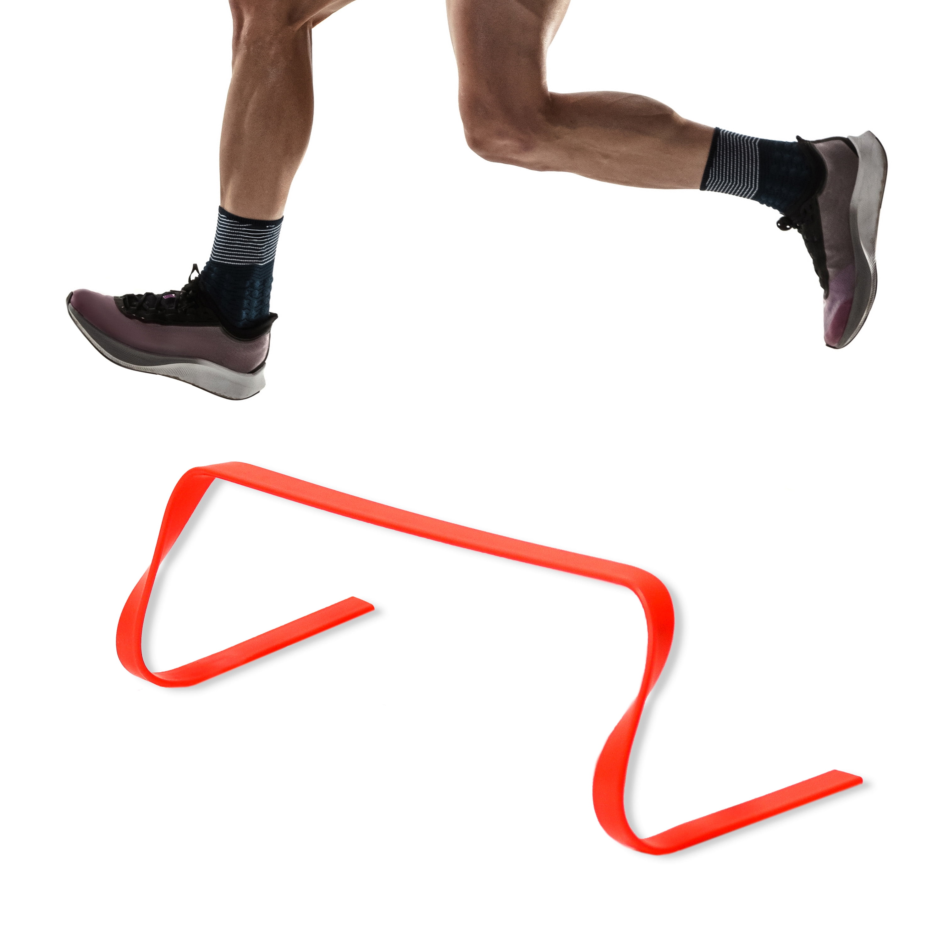 Flat Speed & Agility Training Hurdles (Set of 5, Orange)