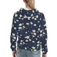 thumbnail image 7 of Goofa Daisies Flowers for Women's Hooded Sweatshirt with Eye-catching Drawstrings- Lightweight Pullover Hoodie with Kangaroo Pocket, Perfect for Everyday Wear-, 7 of 7