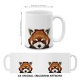 thumbnail image 5 of WIRESTER 11 Oz Ceramic Tea Cup Coffee Mug, Red Panda, 5 of 8