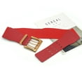 thumbnail image 3 of IDALL Western Belts Wide Belts Women's Fashion Wild Wide Waistband Elastic Stretch Dress Waist Belt Buckle Band Elastic Belts for Women Leather Belt Red One Size, 3 of 3